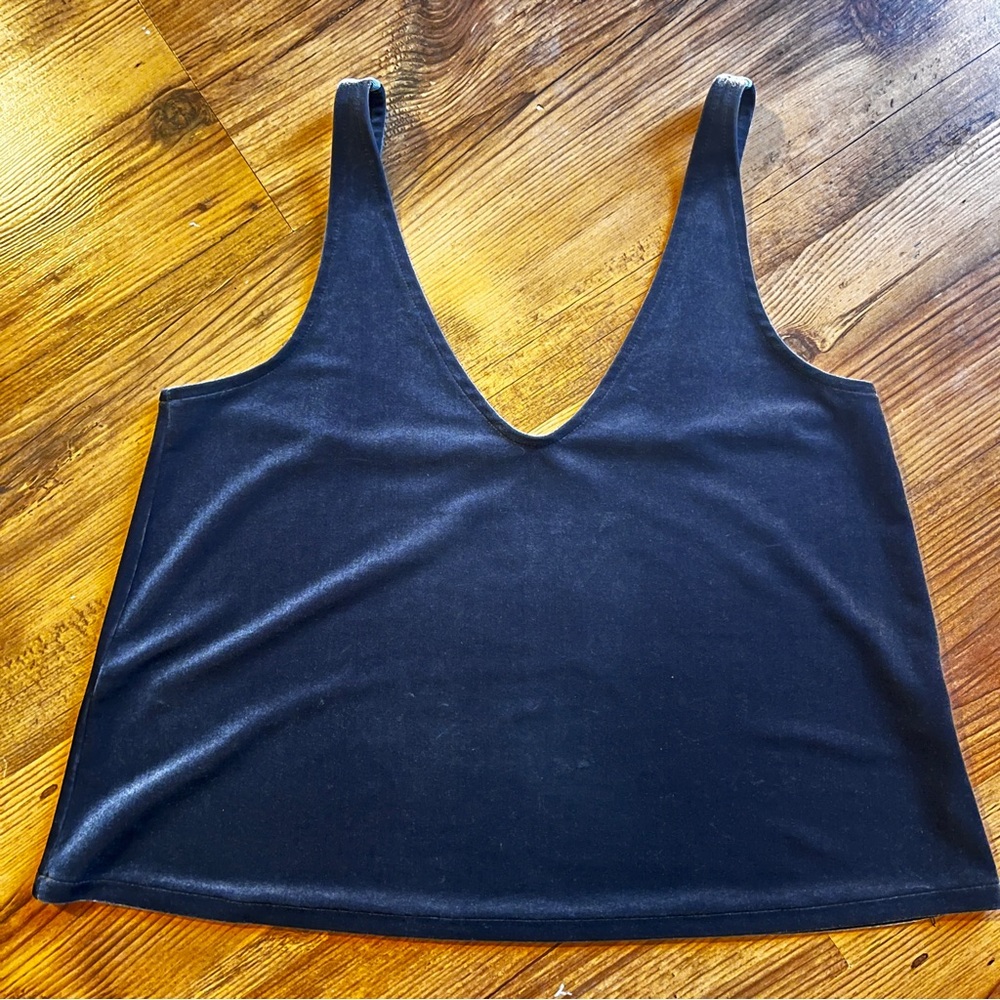 Madewell Black V-Neck Tank Top